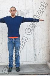 Whole Body Man T poses Casual Average Street photo references